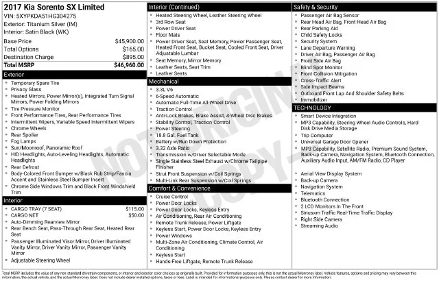 Used 2017 Silver Kia SX Limited image 7