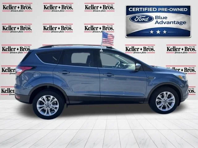 Certified Used 2018 Blue Metallic Ford SE image 8
