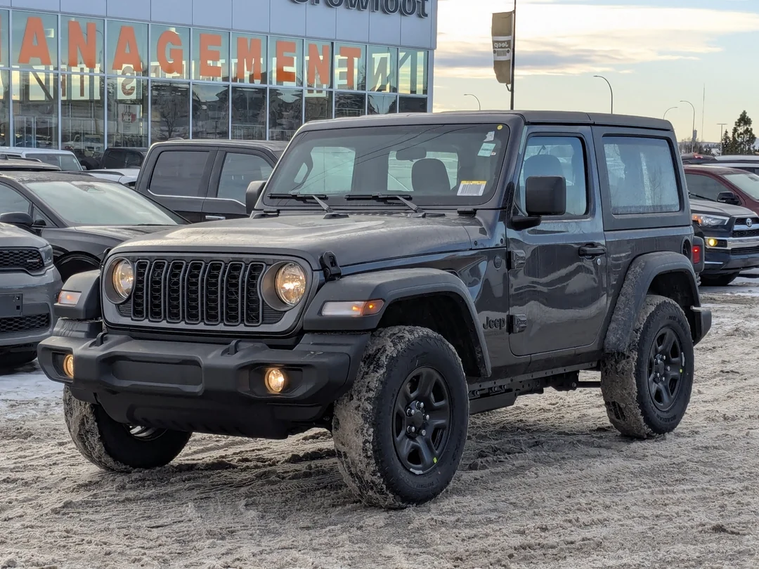 New 2026 Grey Jeep Sport - - 4x4 - 2.0L Turbo Engine - 12.3 Uconnect 5 Display - Black Freedom Hardtop & More! image 4