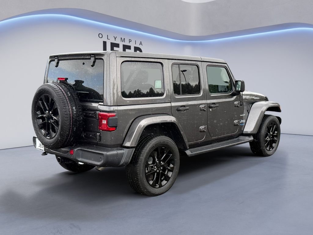 Used 2021 Gray Jeep Unlimited Sahara 4xe image 6