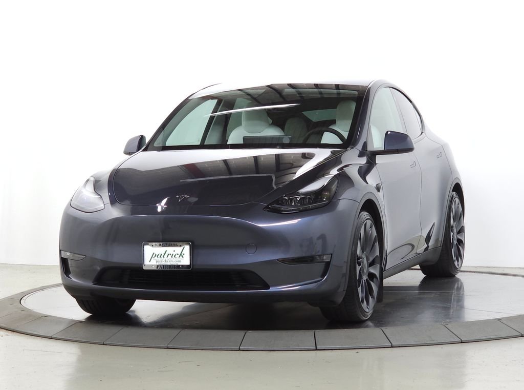 Used 2023 Midnight Silver Metallic Tesla Performance image 4