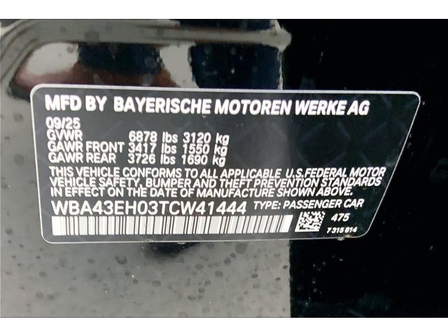 New 2026 Black Sapphire Metallic BMW 750e xDrive image 18