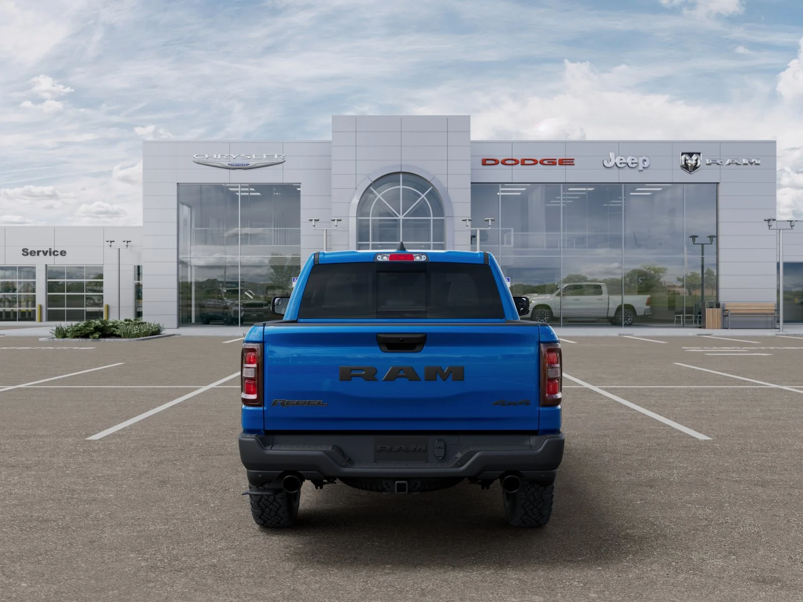 New 2026 Hydro Blue Pearl-Coat Exterior Paint RAM Rebel image 7