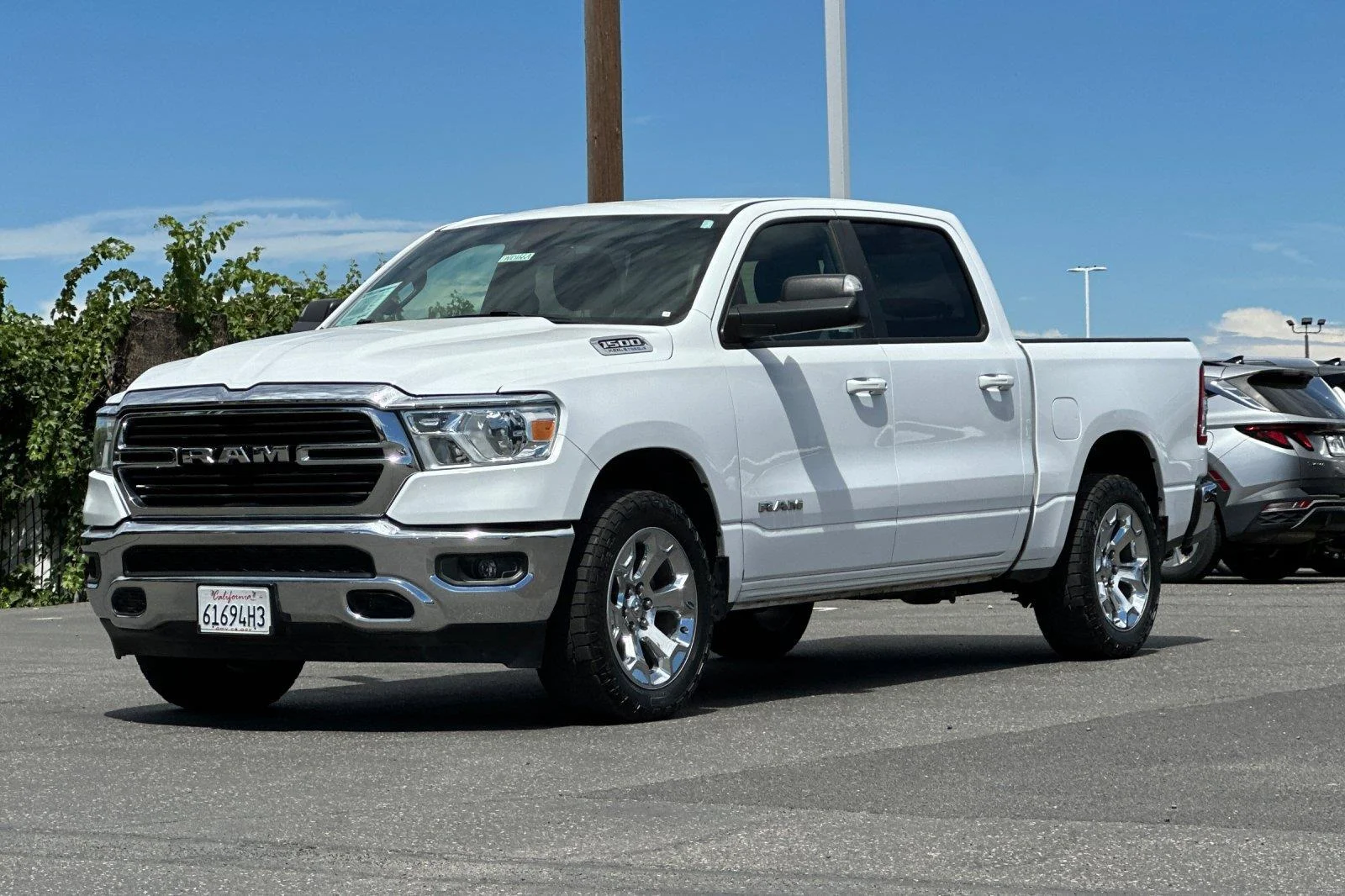 Used 2021 Bright White Clearcoat Ram Big Horn image 8
