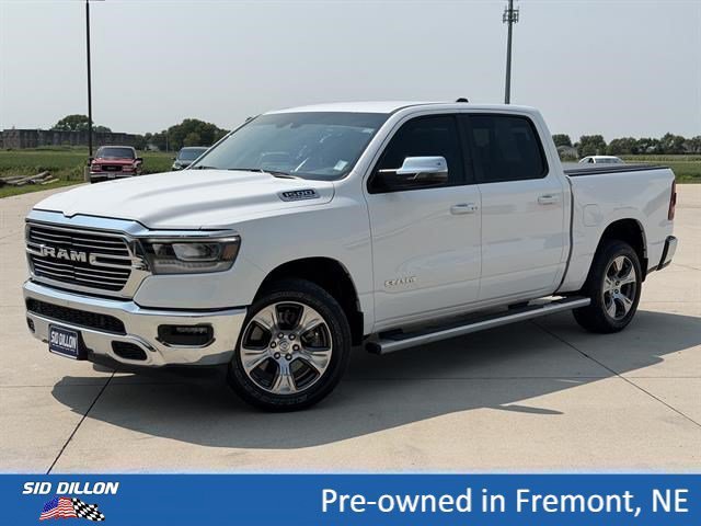 Used 2023 Bright White Clearcoat Ram Laramie image 1