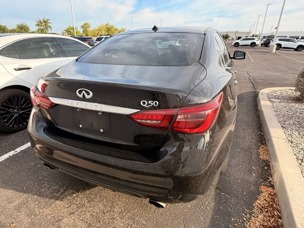 Used 2018 Black Obsidian INFINITI 2.0t Pure image 4