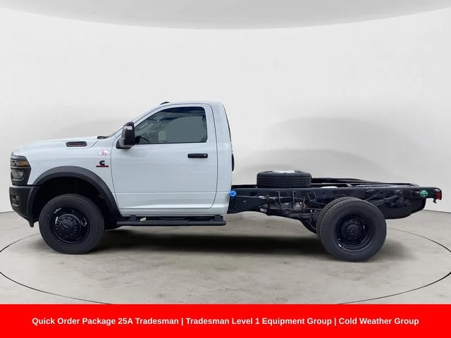 New 2026 Bright White Clearcoat Ram TRADESMAN CHASSIS REGULAR CAB 4X4 60