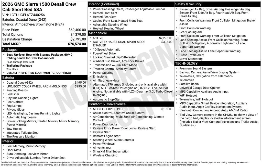 New 2026 Coastal Dune GMC Denali image 17