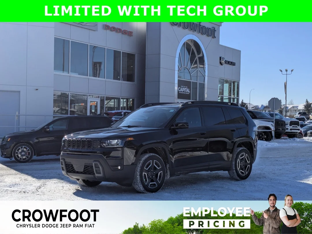 New 2026 Black Jeep Limited - - 4x4 - 1.6L Hybrid - Tech Group - Navigation - 9 Speakers - Hands-free Liftgate & More! image 1