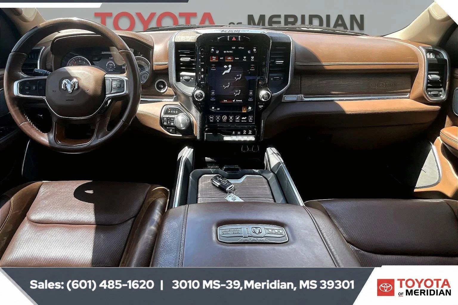Used 2021 Diamond Black Crystal Pearlcoat Ram Longhorn image 13