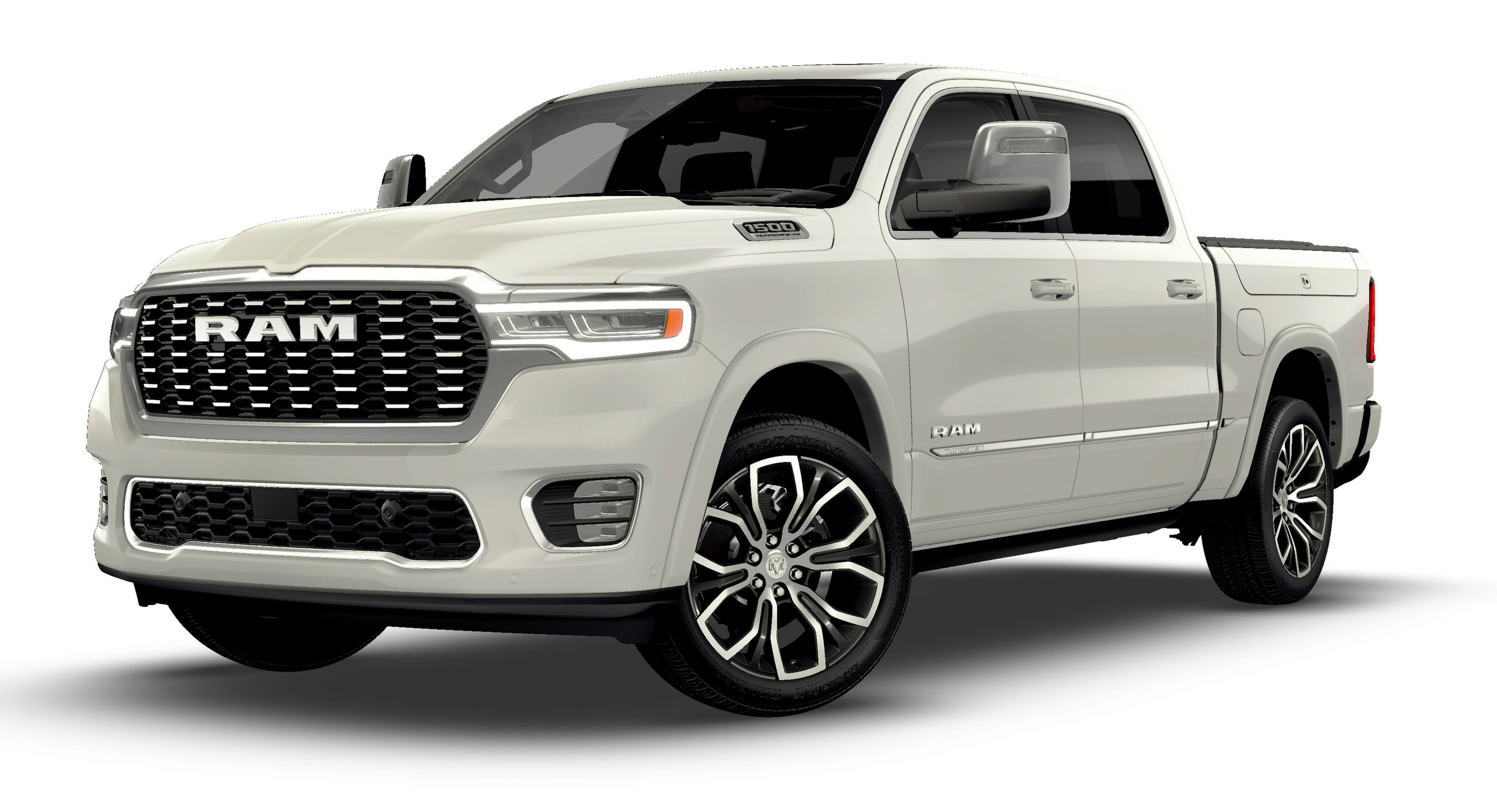 New 2026 Ivory White Tri-Coat Pearl-Coat Exterior Paint RAM Tungsten image 1