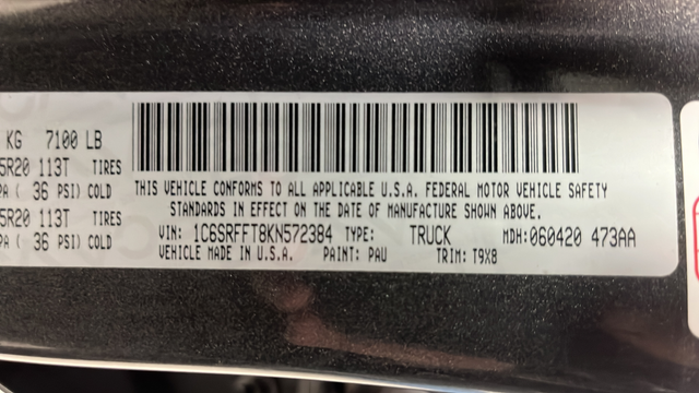 Used 2019 Granite Crystal Metallic Clearcoat Ram Big Horn/Lone Star image 25