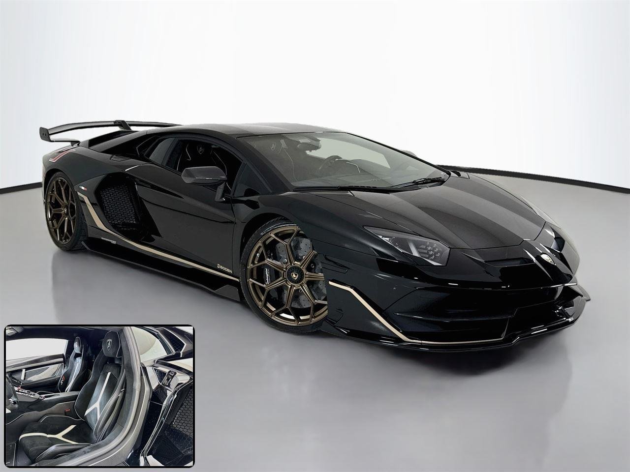 Used 2020 Nero Aldebaran Lamborghini SVJ | Boden Exhaust | Ext Carbon Pkg image 2