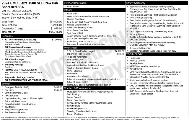 Used 2024 Metallic GMC SLE image 39