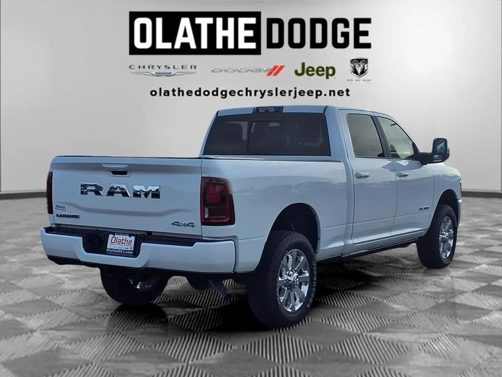 New 2026 Bright White Clear-Coat Exterior Paint RAM Laramie image 34