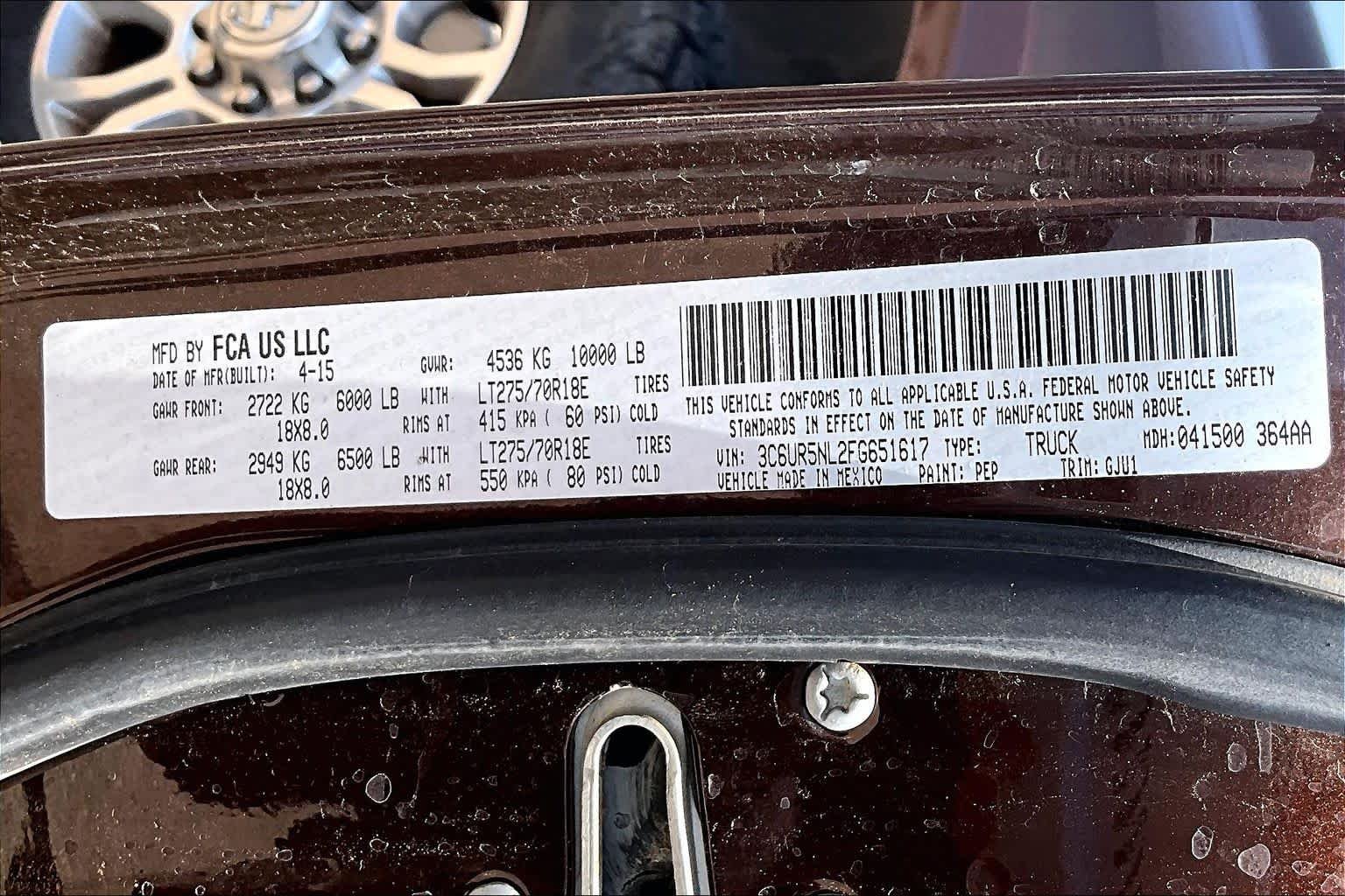 Used 2015 Western Brown Ram Laramie image 37