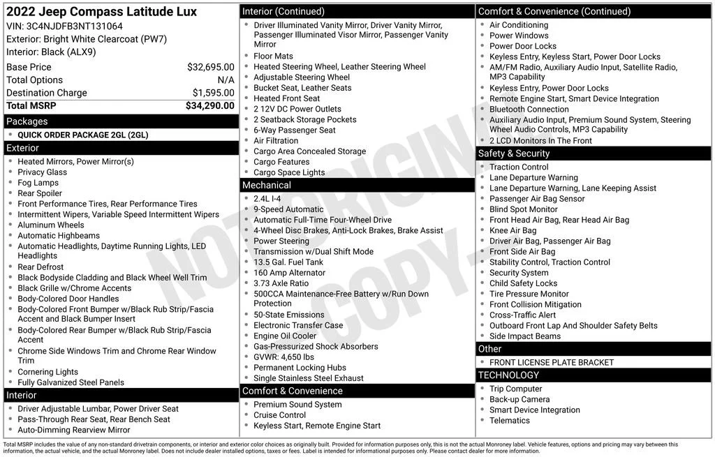 2022 Jeep Compass Latitude Lux 4X4's photo