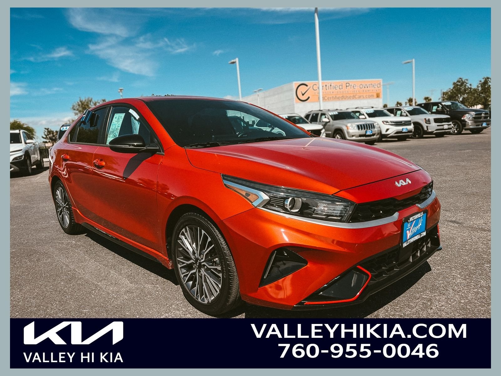 Used 2023 Fire Orange Kia GT-Line image 1