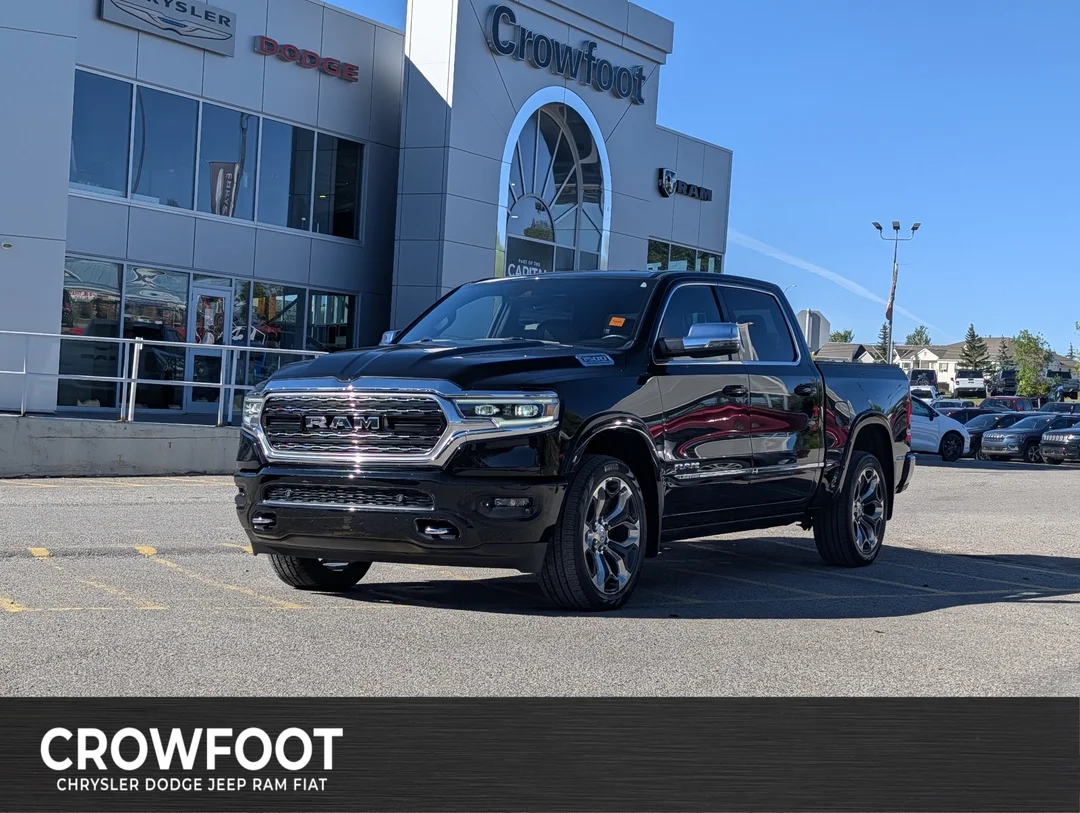 Used 2023 Black RAM Limited - - 4x4 - Pano Sunroof - 14.4 Uconnect NAV - 360 Camera & More! image 1