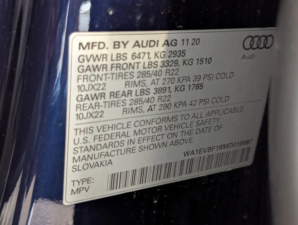 Used 2021 Blue Audi 55 Premium Plus image 33