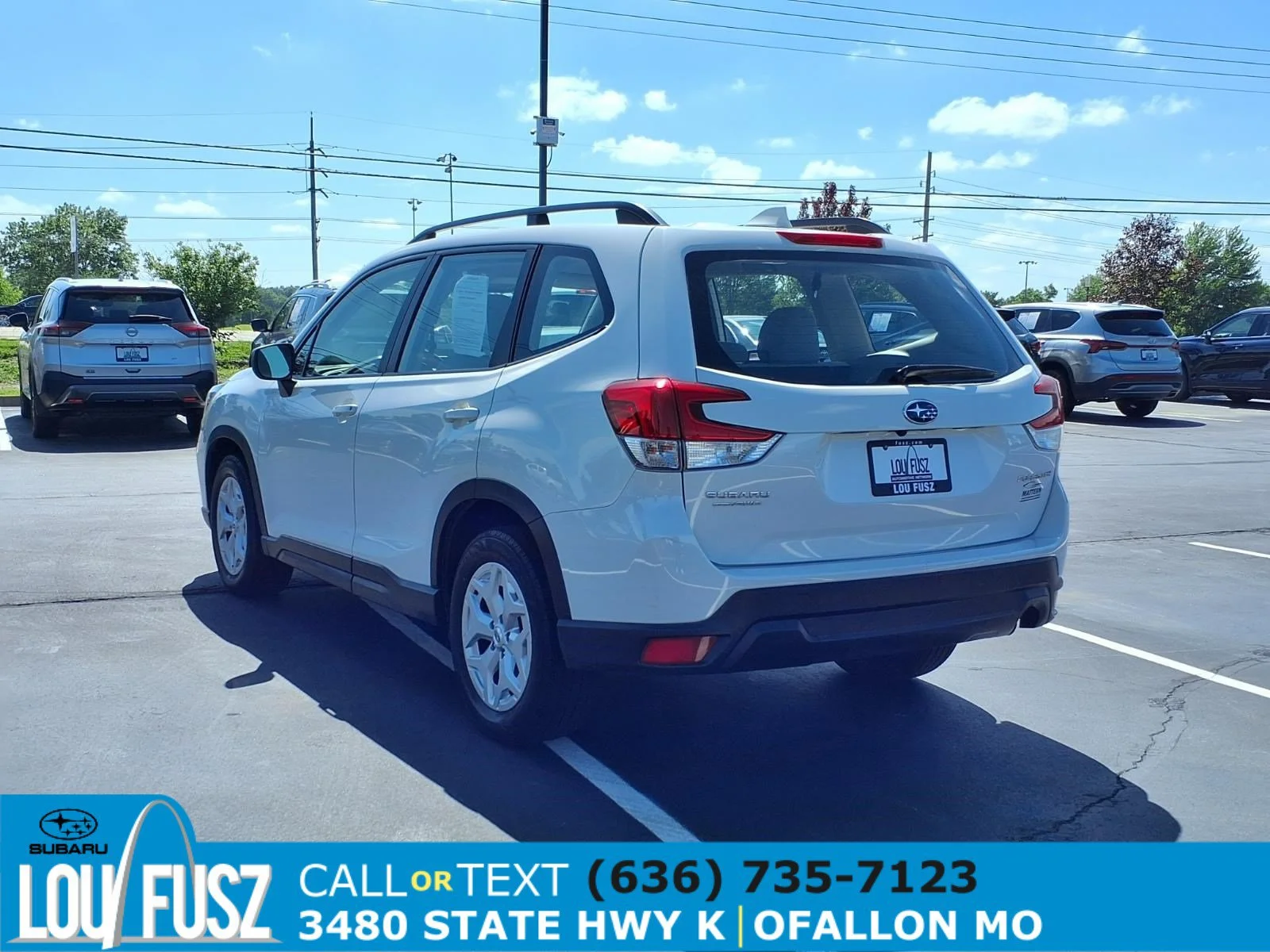 Used 2020 Crystal White Pearl Subaru Base image 25