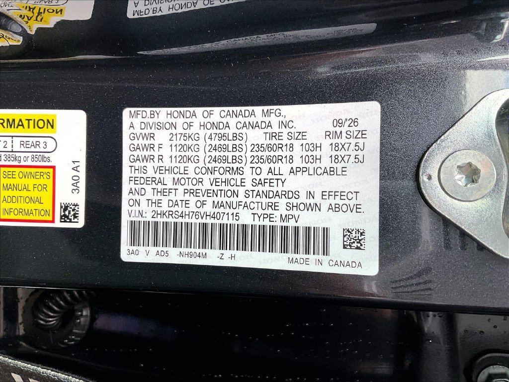 New 2027 Meteorite Gray Metallic Honda EX-L image 17