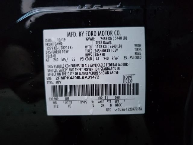 Used 2020 Black Ford SEL image 29