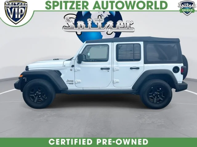 Used 2020 White Jeep Unlimited Sport image 6