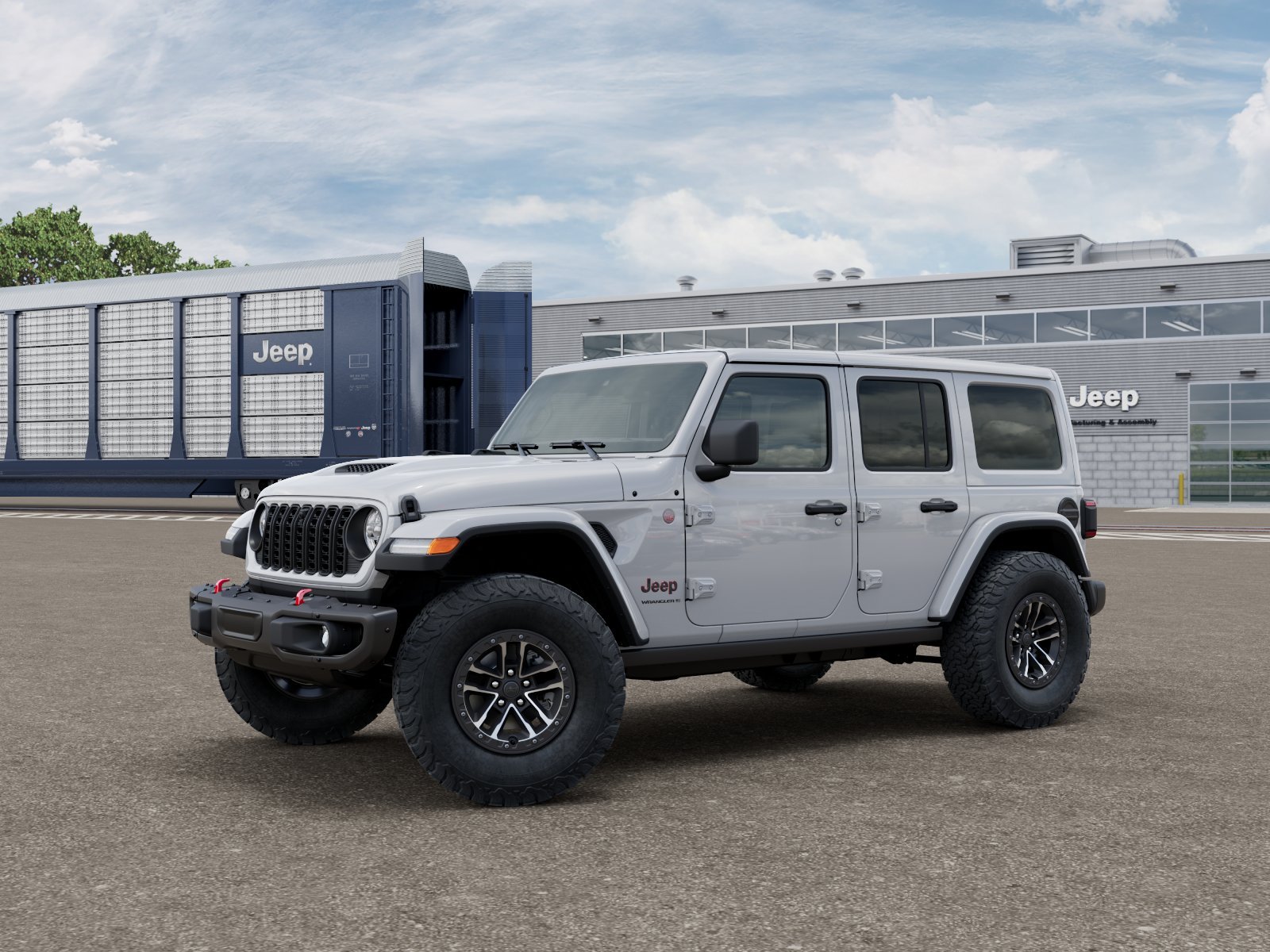 New 2026 Bright White Clear-Coat Exterior Paint Jeep Rubicon image 1