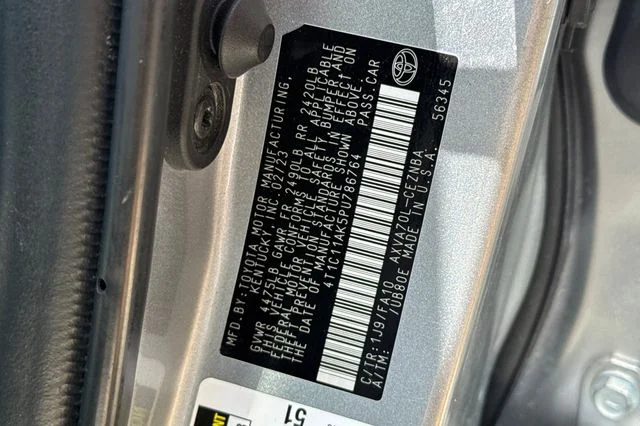 Certified Used 2023 Silver Toyota LE image 35