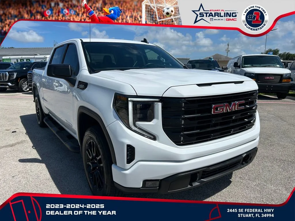 Certified Used 2025 Summit White GMC Elevation image 3
