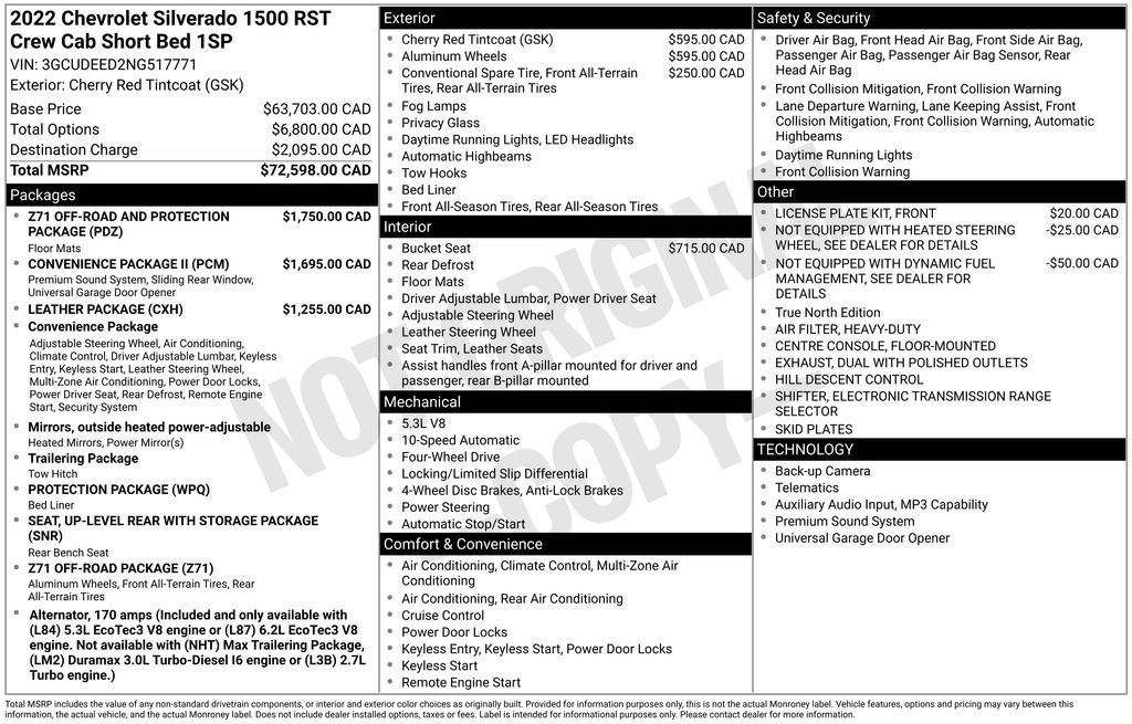 Used 2022 Cherry Red Tintcoat Chevrolet RST image 6