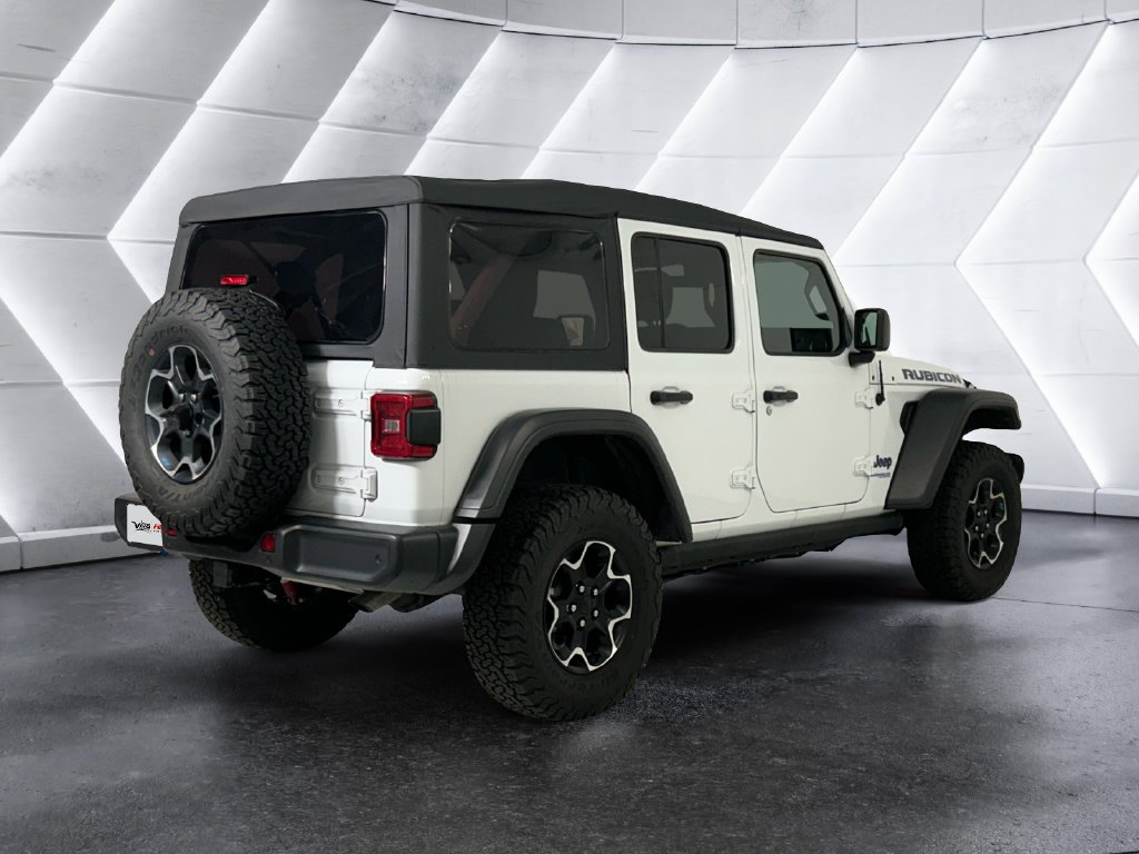 Used 2022 White Jeep Unlimited Rubicon 4xe image 4