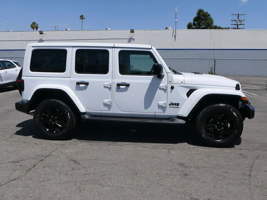 Used 2022 Bright White Clear Coat Jeep  image 2