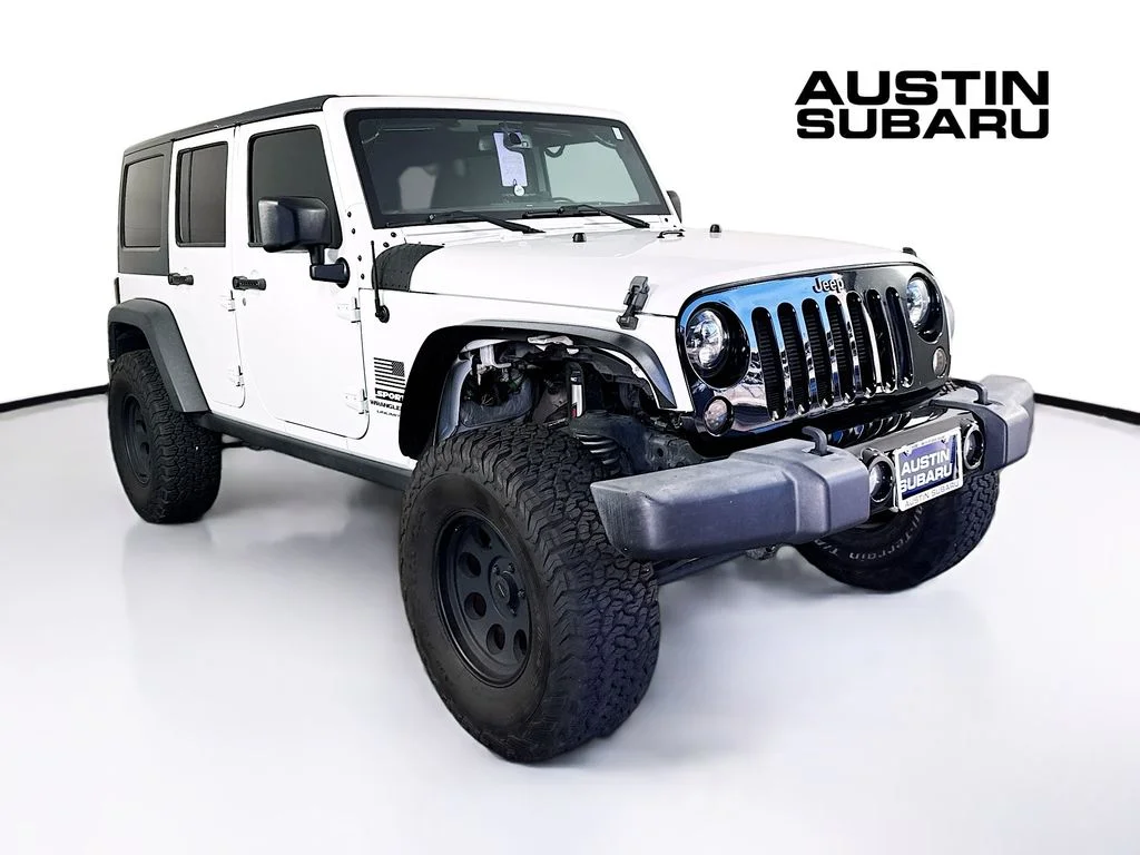 Used 2018 White Jeep Unlimited Willys Wheeler image 1