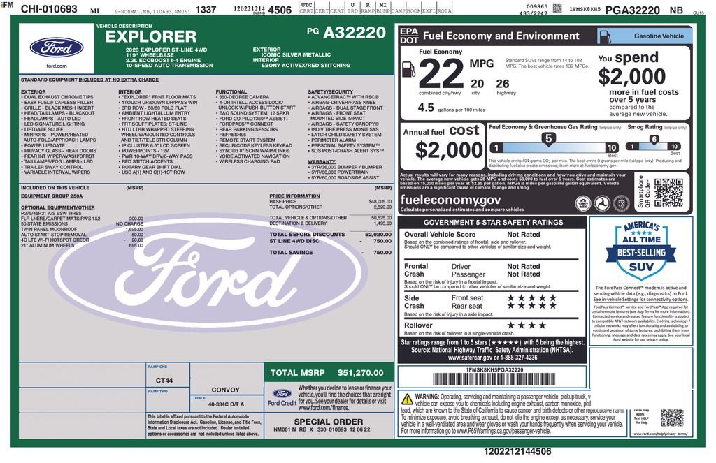 Used 2023 Silver Metallic Ford ST-Line image 31