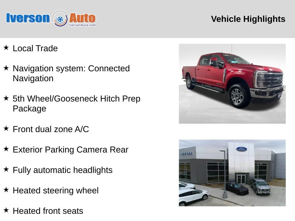 Used 2023 Red Ford Lariat image 2