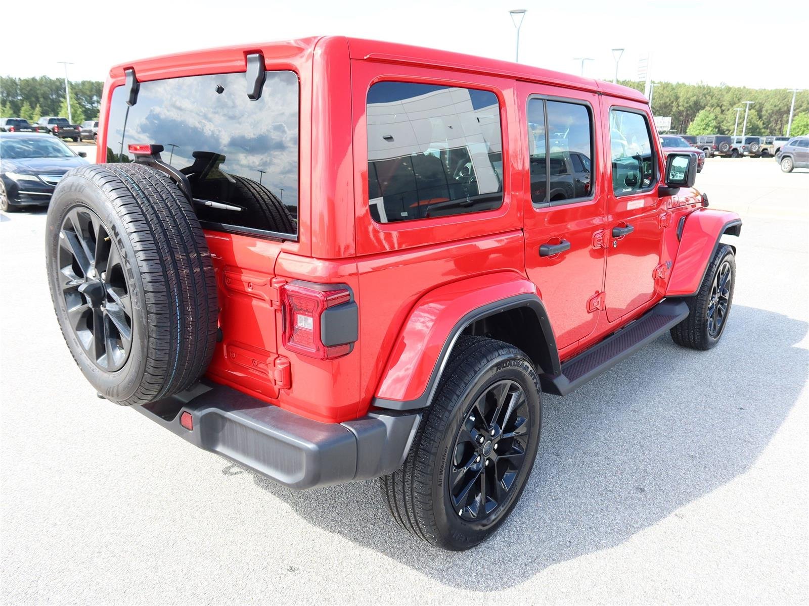 Certified Used 2025 Firecracker Red Clearcoat Jeep Sahara image 6