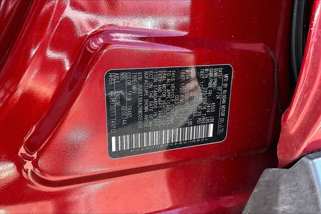 Used 2024 Red Nissan SV image 32