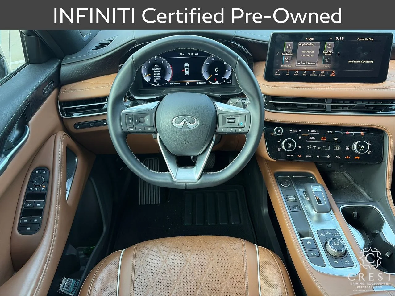 Certified Used 2025 Majestic White Black Obsid INFINITI AUTOGRAPH image 15