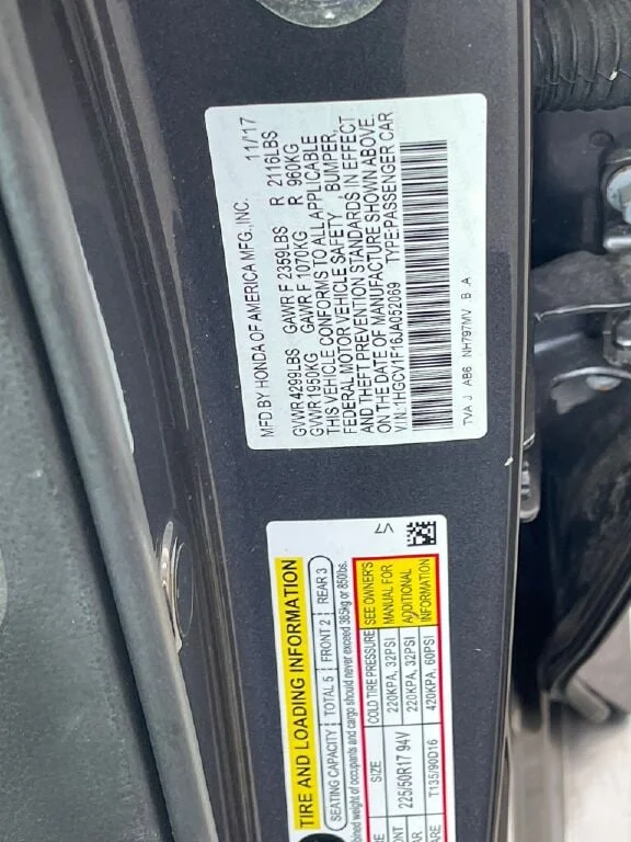 Certified Used 2018 Modern Steel Metallic Honda LX 1.5T image 36