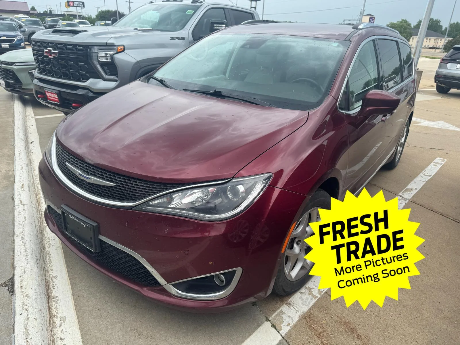 Used 2018 Velvet Red Pearlcoat Chrysler Touring L Plus image 1
