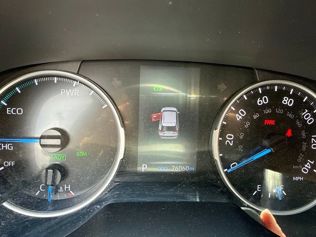 Used 2022 Magnetic Gray Metallic Toyota Hybrid SE image 1