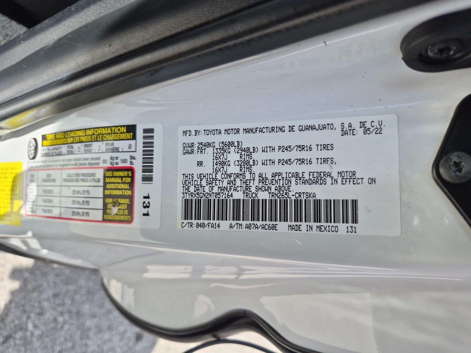 Used 2022 White Toyota SR image 37