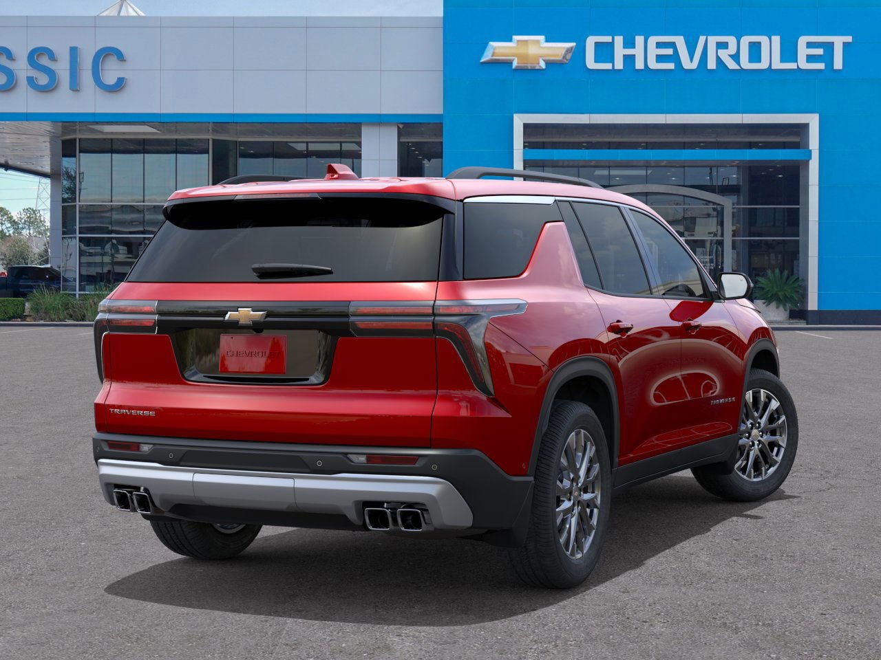 2026 Chevrolet Traverse LT Red at Classic Elite Chevrolet Sugar Land
