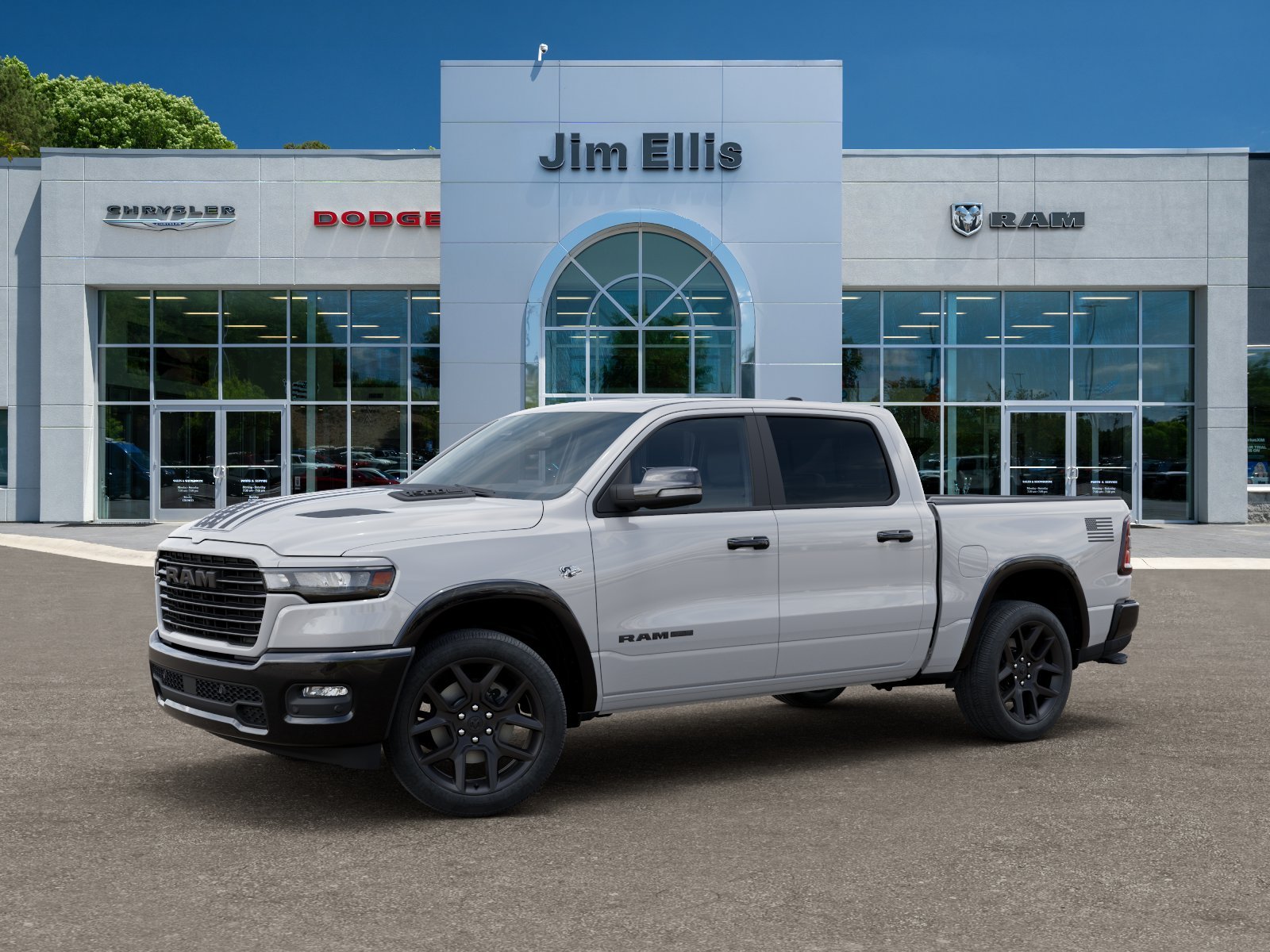 New 2026 Bright White Clear-Coat Exterior Paint RAM Laramie image 28