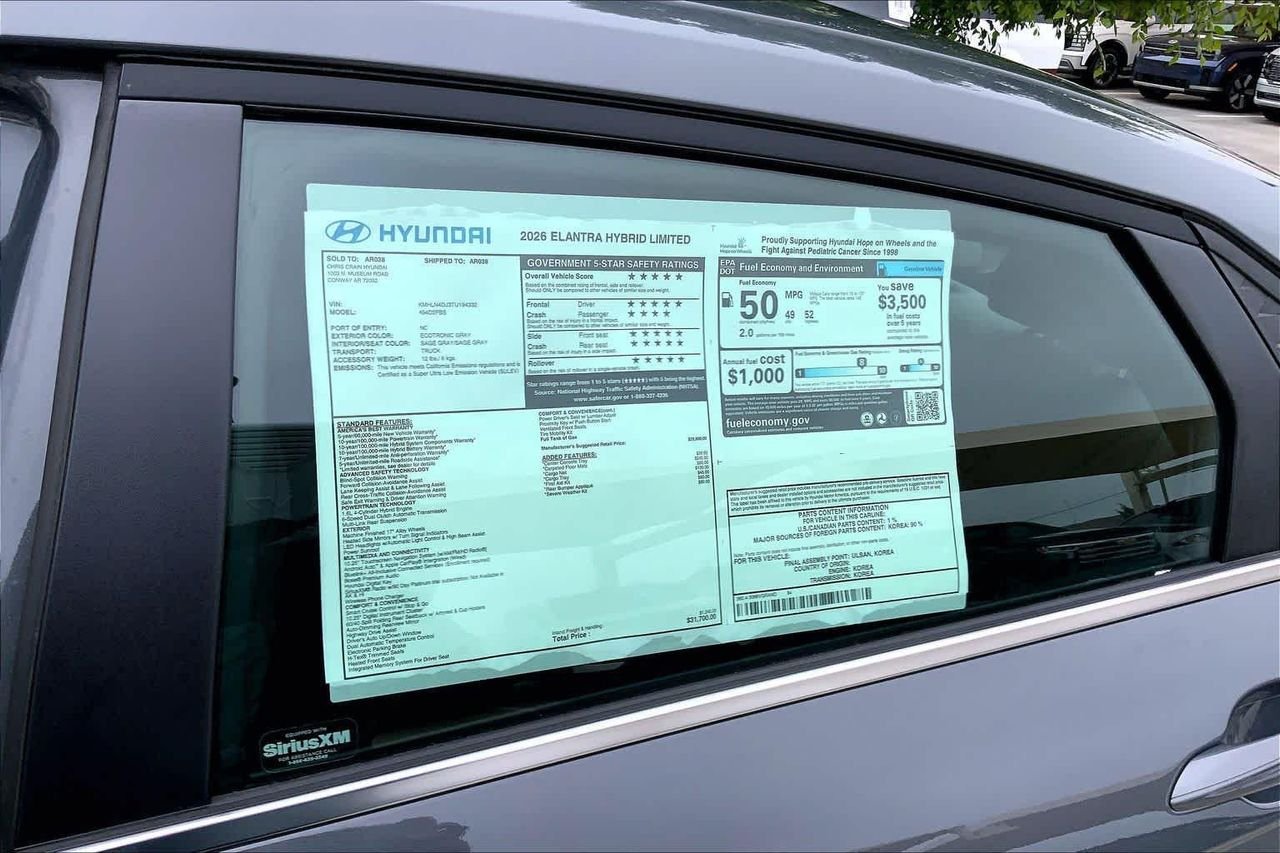 New 2026 Ecotronic Gray Hyundai Limited image 18