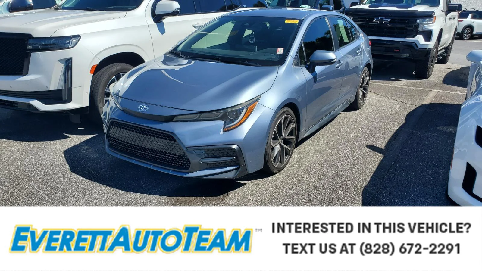 Used 2020 Celestite Toyota SE image 1