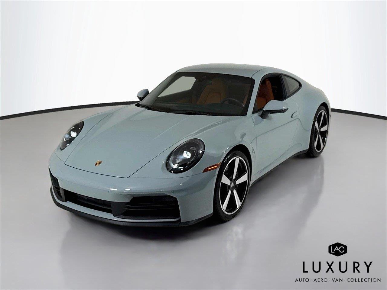 Used 2025 Shade Green Metallic Porsche Carrera | Surround View | Sport Exhaust | BOSE | Classic Wheels image 3