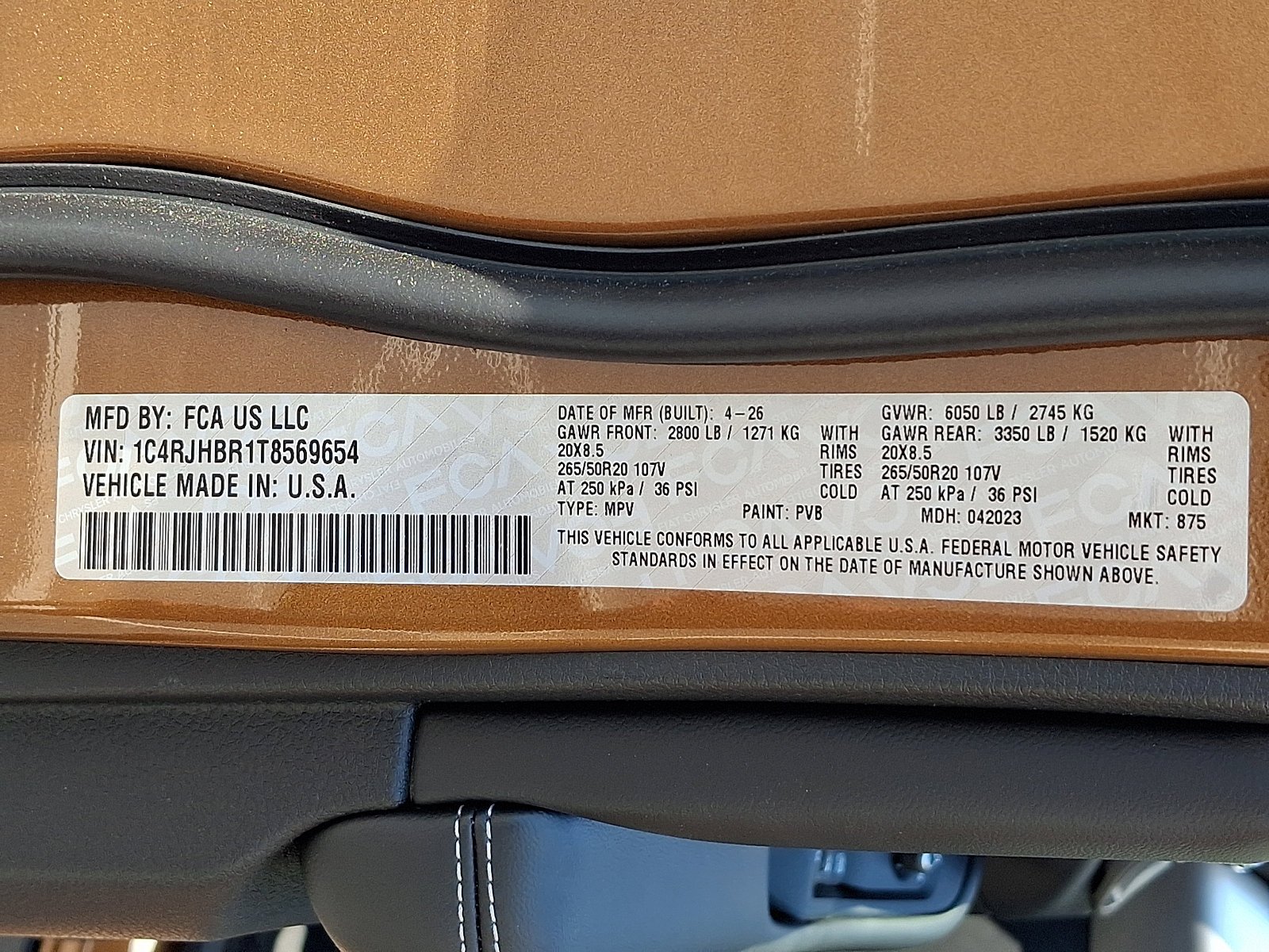 New 2026 Copper Shino Metallic Clear-Coat Exterior Paint Jeep Limited image 18